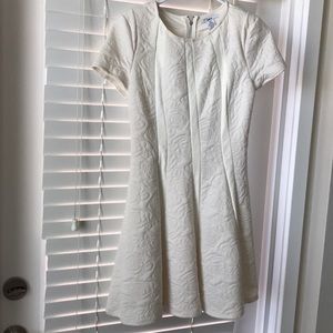 White floral A-line dress!